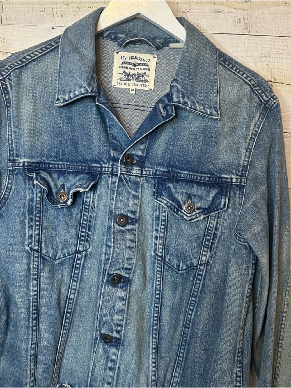 Levi's women's denim dress/jacket Medium - Picture 5 of 13